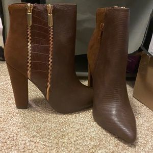Brown booties